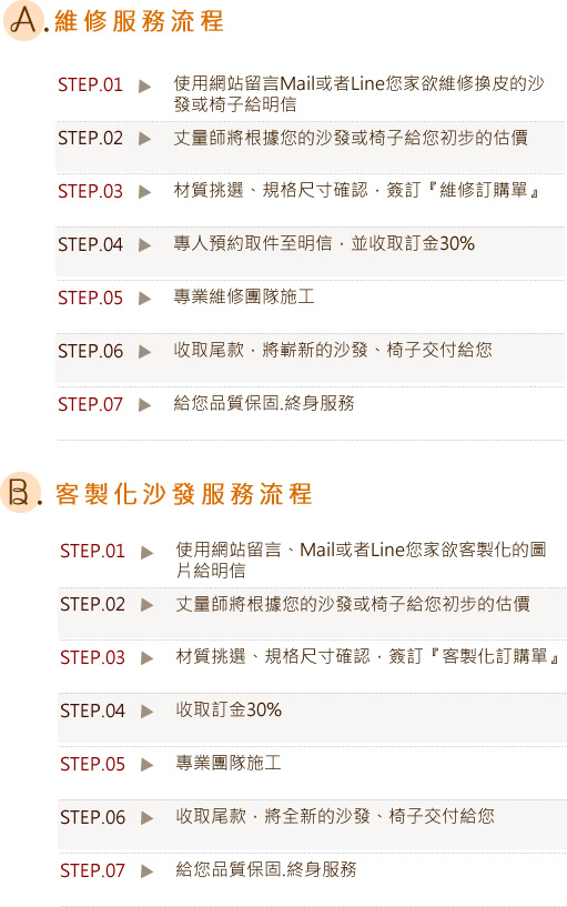 沙發修理客製化